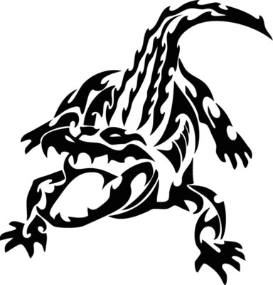 tribal alligator 1