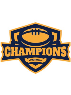 Champions Football logo template